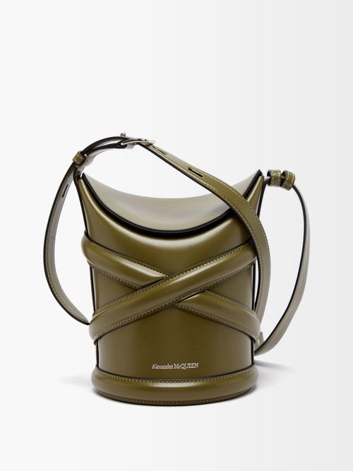 The Curve Small Leather Bucket Bag