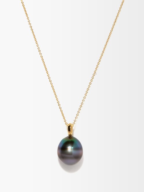 Lizzie Mandler Tahitian Pearl & 18kt Gold Necklace