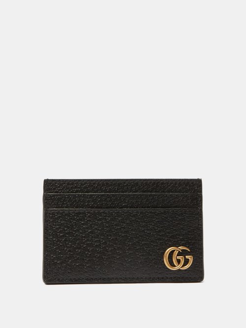 GG-plaque Leather Cardholder