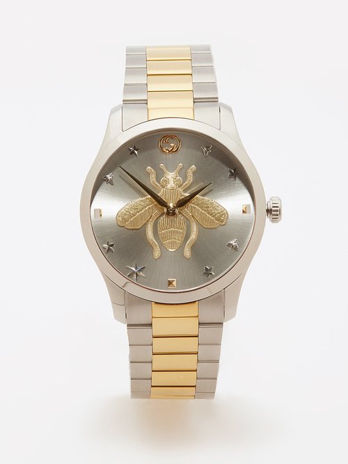 Gucci G-timeless Stainless-steel & Gold Pvd Watch