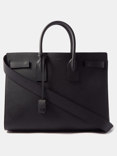 Saint Laurent CLASSIC SAC DE JOUR NANO IN GRAINED AND SMOOTH LEATHER