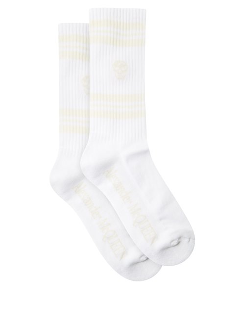 Striped Cotton-blend Socks