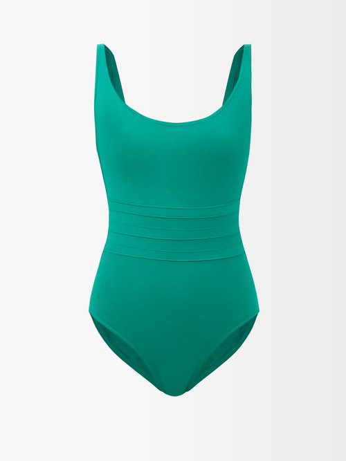 Eres - Asia Scoop-neck Swimsuit - Womens - Emerald