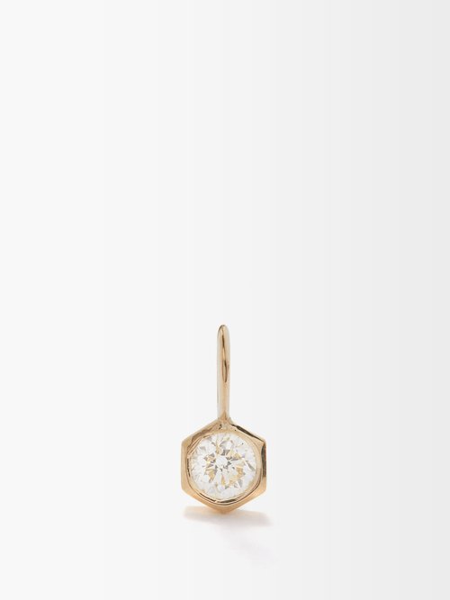 Lizzie Mandler Mini Diamond & 18kt Gold Charm