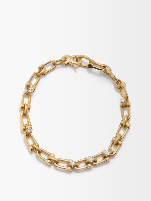 Jade Trau Georgina Diamond & 18kt Gold Bracelet