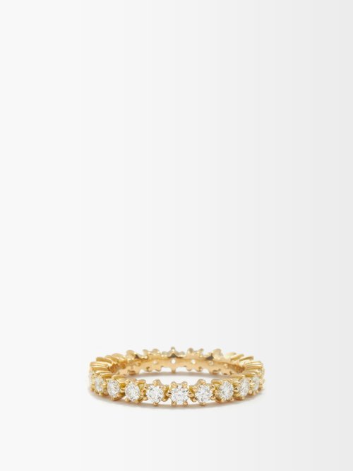 Jade Trau Catherine Eternity Diamond & 18kt Gold Ring