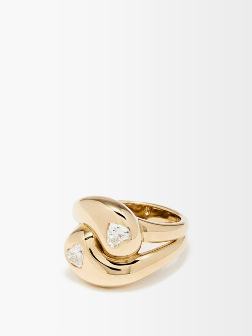Brent Neale Knot Heart Diamonds Diamond & 18kt Gold Ring