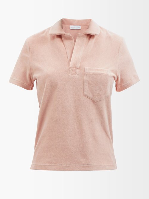 Ephemera Patch-pocket Cotton-terry Polo Shirt