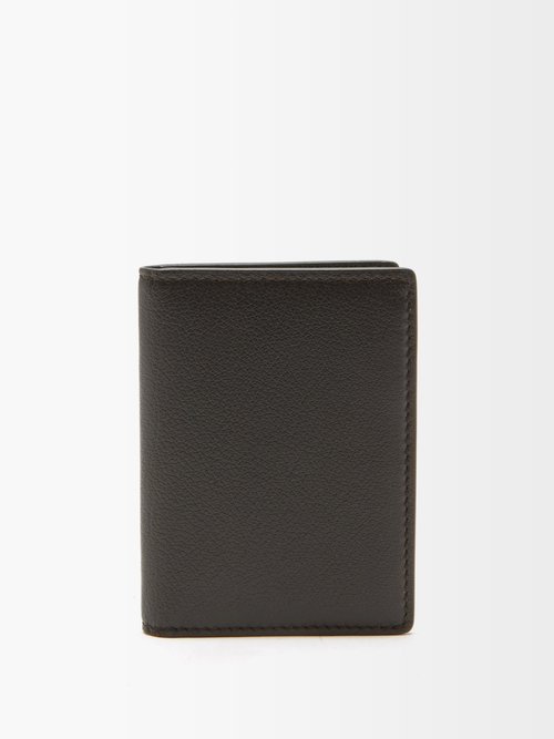 Metier Bi-fold Leather Cardholder In Brown