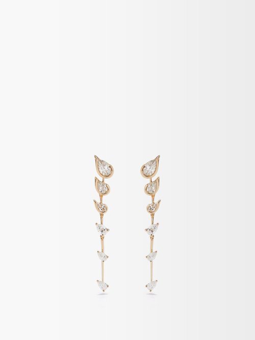 Fernando Jorge Flicker Diamond & 18kt Gold Drop Earrings