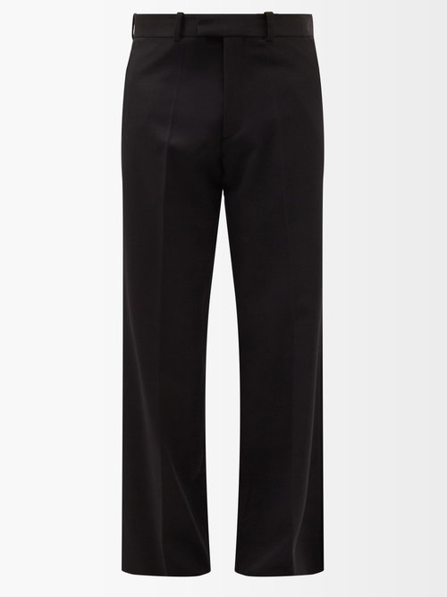 Raf Simons - Twill Tailored Trousers - Mens - Black