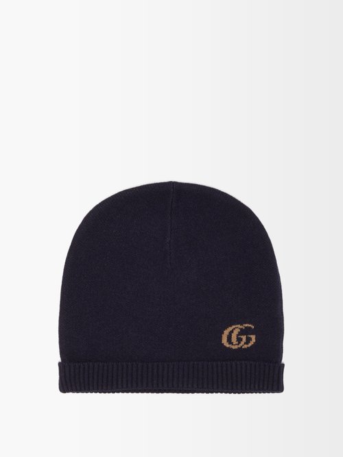 GG-logo Cashmere-blend Beanie Hat