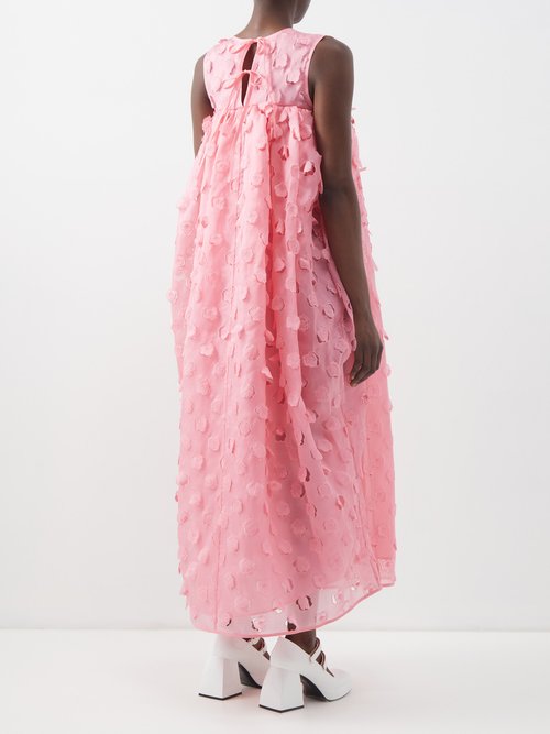 Cecilie Bahnsen Filippa Floral-cutout Silk-blend Dress