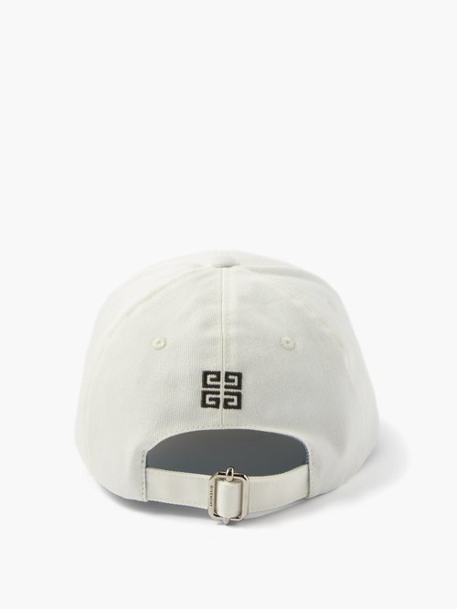 GIVENCHY + Josh Smith Logo-Embroidered Cotton-Blend Twill Baseball Cap  White