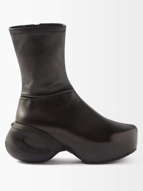 Givenchy G-clog Leather Ankle Boots