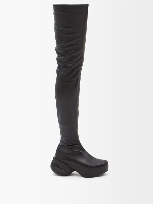 Givenchy G-clog Leather Over-the-knee Boots
