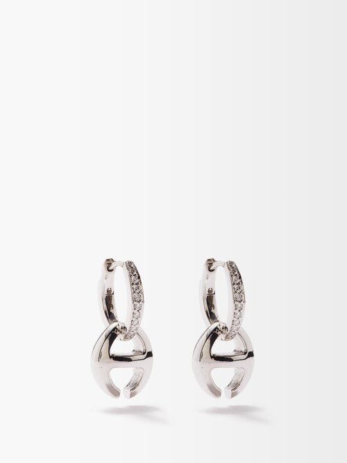 Hoorsenbuhs Klaasp Diamond & 18kt White Gold Earrings