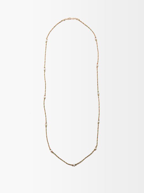 Marie Lichtenberg Mauli Pearl & 9kt Gold Necklace