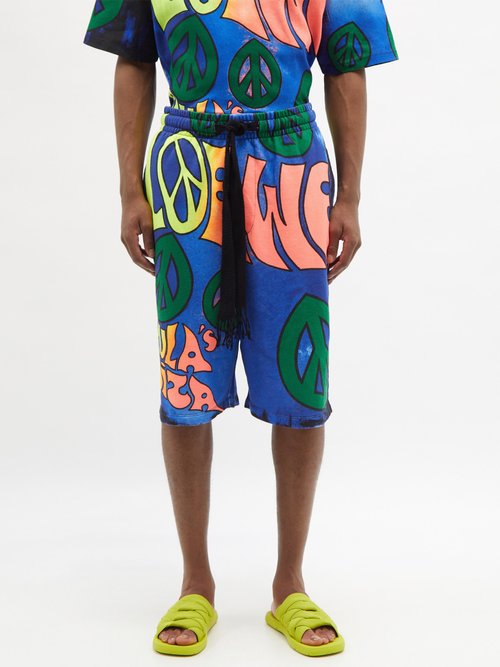 Loewe Paula's Ibiza Peace-print Jersey Shorts