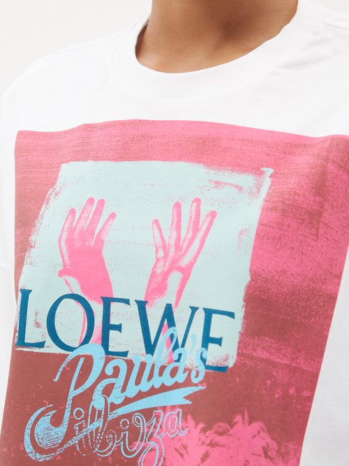 LOEWE Printed cotton-jersey T-shirt