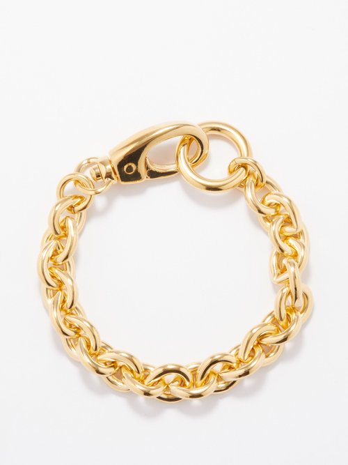 Cable 14kt Gold-plated Chain Bracelet