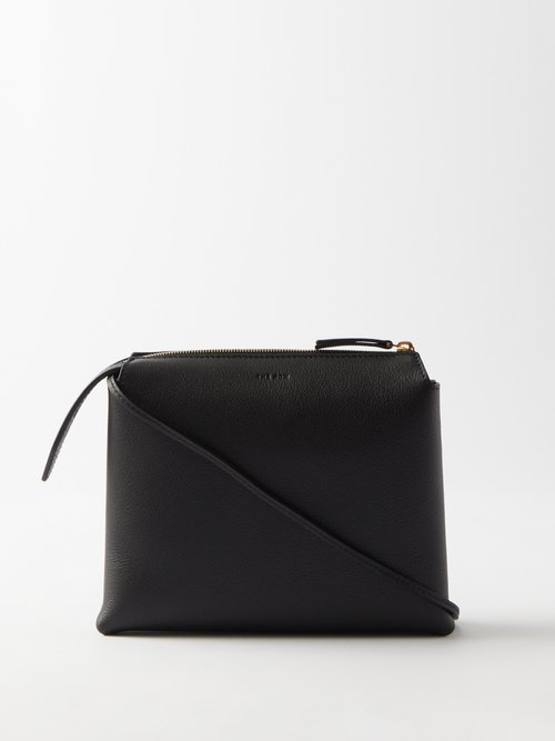 Twin leather crossbody bag