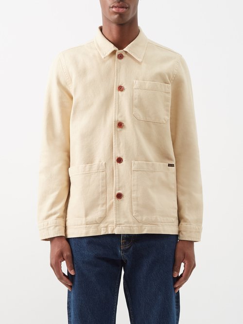 Nudie Jeans - Barney Cotton-drill Worker Overshirt - Mens - Cream