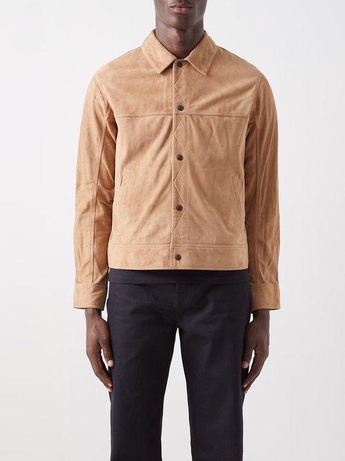 Rag & Bone Owen Panelled Suede Jacket In Beige | ModeSens