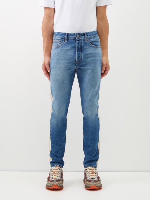 Side-stripe Slim-leg Jeans