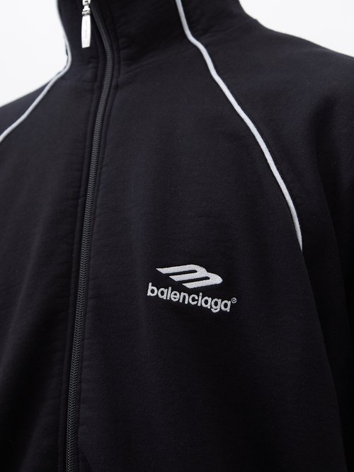 Balenciaga 3b Sports Icon Tracksuit Jacket In Black | ModeSens