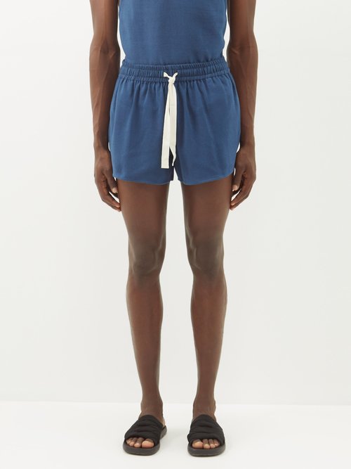 Marrakshi Life Drawstring-waist Cotton Shorts