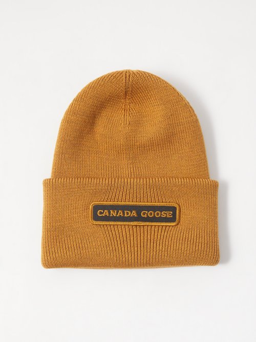 Embroidered-logo Patch Wool Beanie