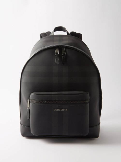 Jett Checked Canvas Backpack