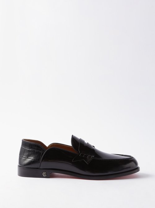 Penny No Back Collapsible-back Leather Loafers