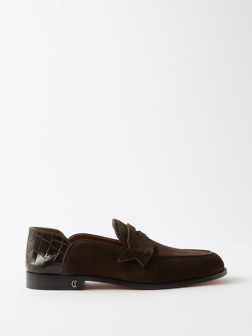 Penny No Back Suede Loafers