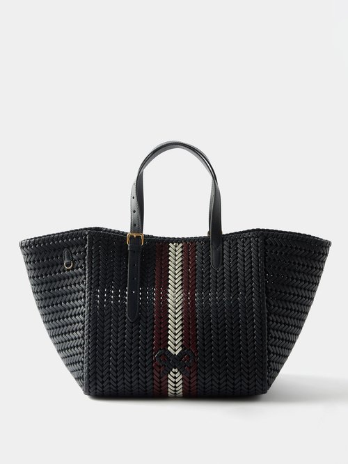 Anya Hindmarch - Neeson Braided-leather Tote Bag Navy