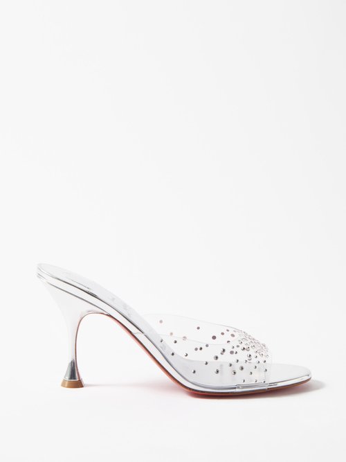 Christian Louboutin Degramule Strass Crystal-embellished Mules