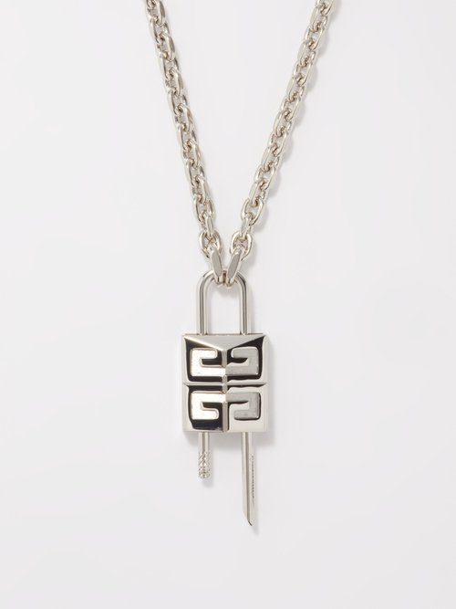 Givenchy Lock 4g Padlock Necklace