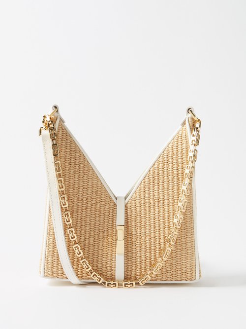 Givenchy Cut Out Mini Chain-strap Faux-raffia Bag