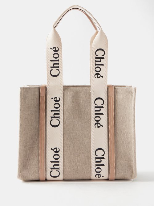 Chloé Woody Logo-print Canvas Tote Bag