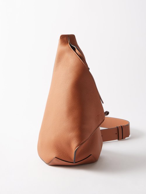 Anton Sling Grained-leather Backpack