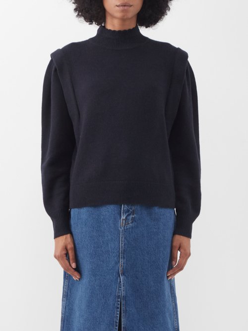 Isabel Marant Étoile - Lucile Wool-blend Roll-neck Sweater Navy