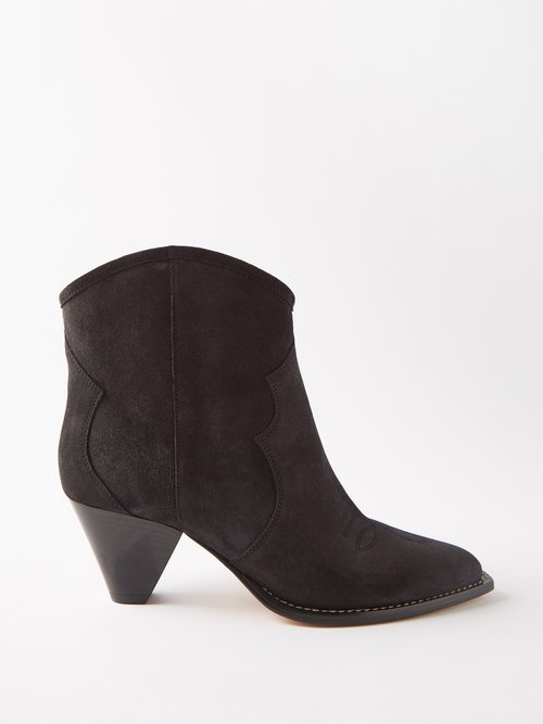 Isabel Marant - Darizo Suede Ankle Boots Black