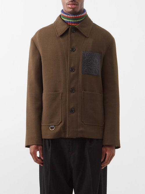 Anagram-patch Wool Workwear Jacket