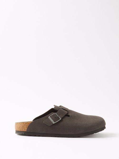 Birkenstock Boston Faux-leather Backless Loafers