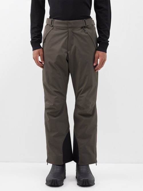 Moncler Grenoble - Adjustable-waist Technical-shell Ski Trousers - Mens - Khaki