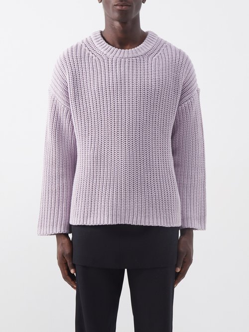 Altu Crew-neck Ribbed Cotton-blend Sweater