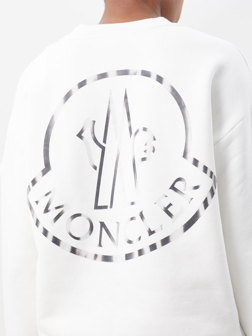 Moncler - Men - Logo-Appliquéd Cotton-jersey Sweatshirt White - L