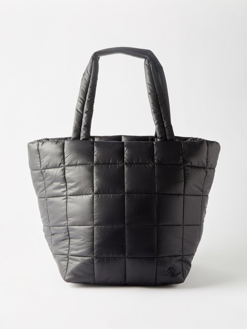 Lululemon Quilted Grid Tote Bag In Black | ModeSens