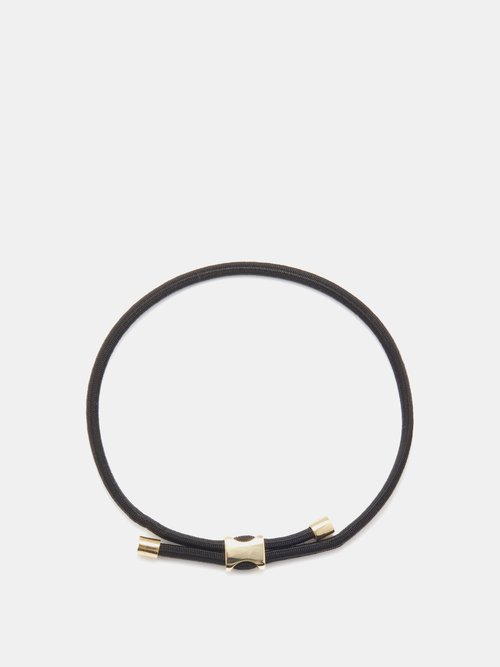 Miansai Orson Gold-plated & Cord Bracelet In Black